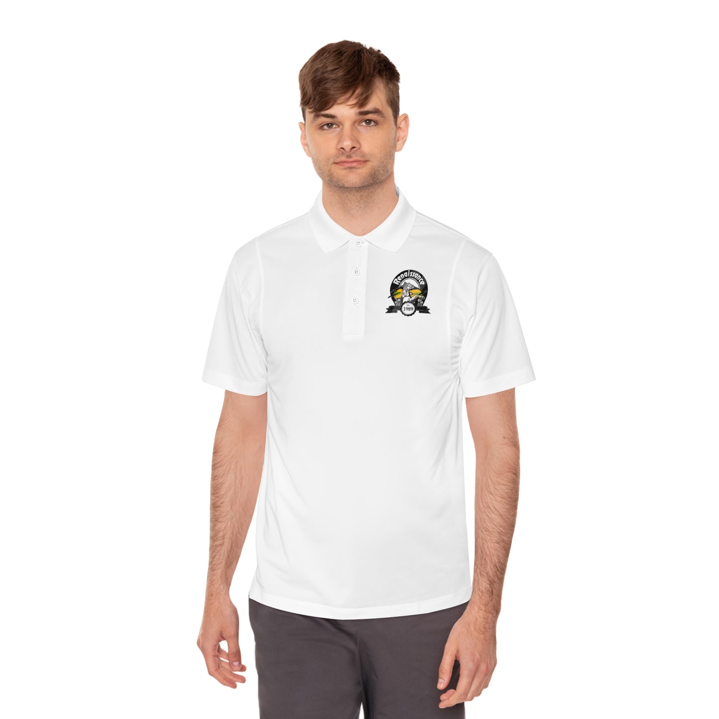 Renaissance 1989 Polo Shirt - Classic Vintage Lion Logo Sports Polo