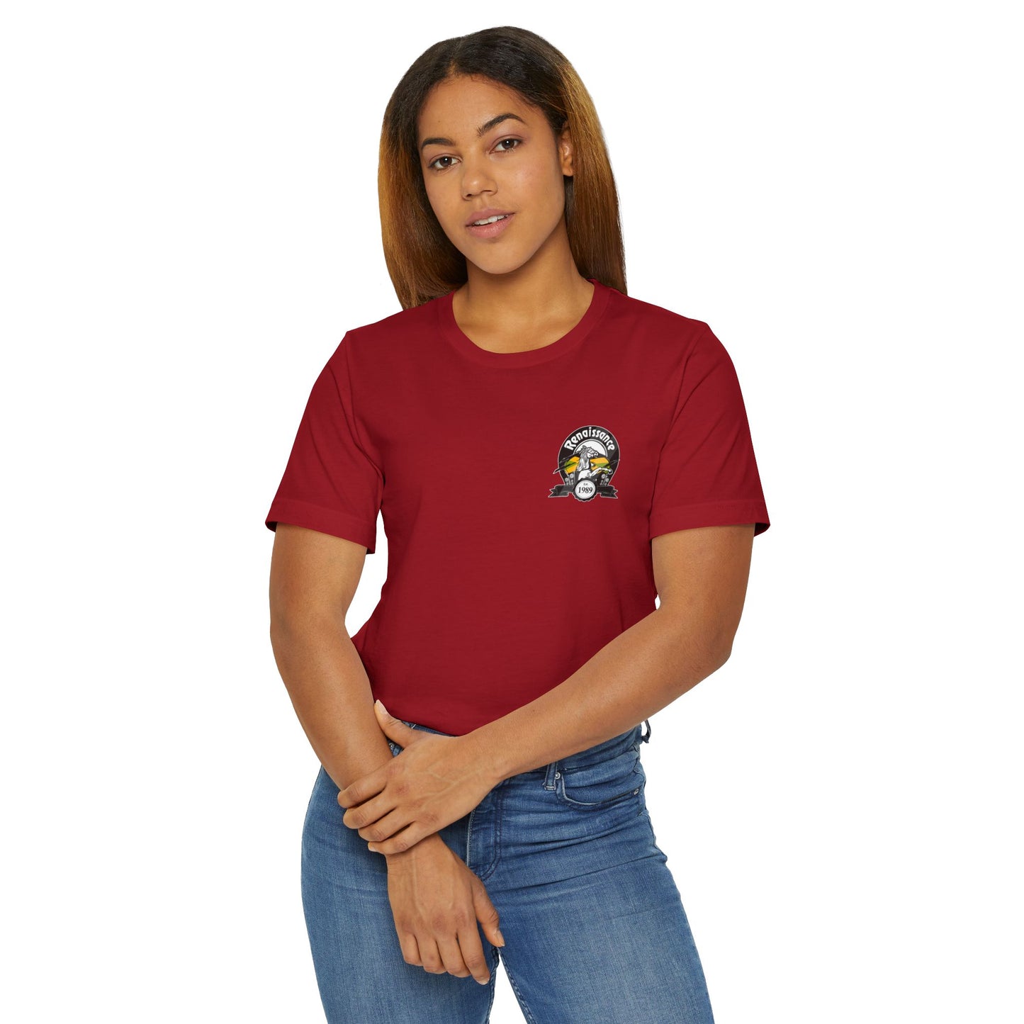 Jamaica Renaissance Unisex Jersey T-Shirt, Casual Tee, Gift for Him/Her, Everyday Wear, Unique Style, Perfect for Birthdays, Anniversaries