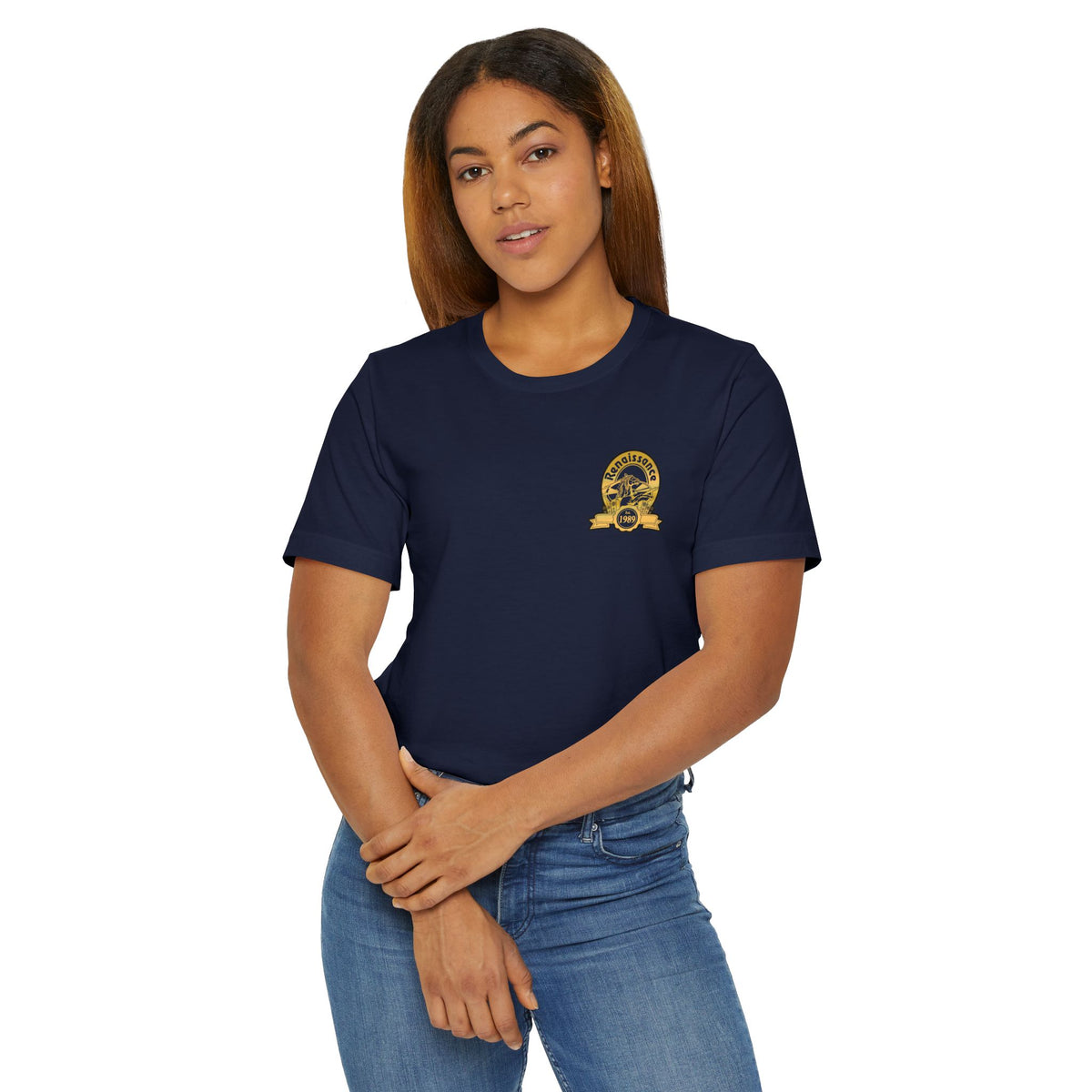 Gold Renaissance Unisex Jersey T-Shirt, Casual Tee, Gift for Him/Her, Everyday Wear, Unique Style, Perfect for Birthdays, Anniversaries