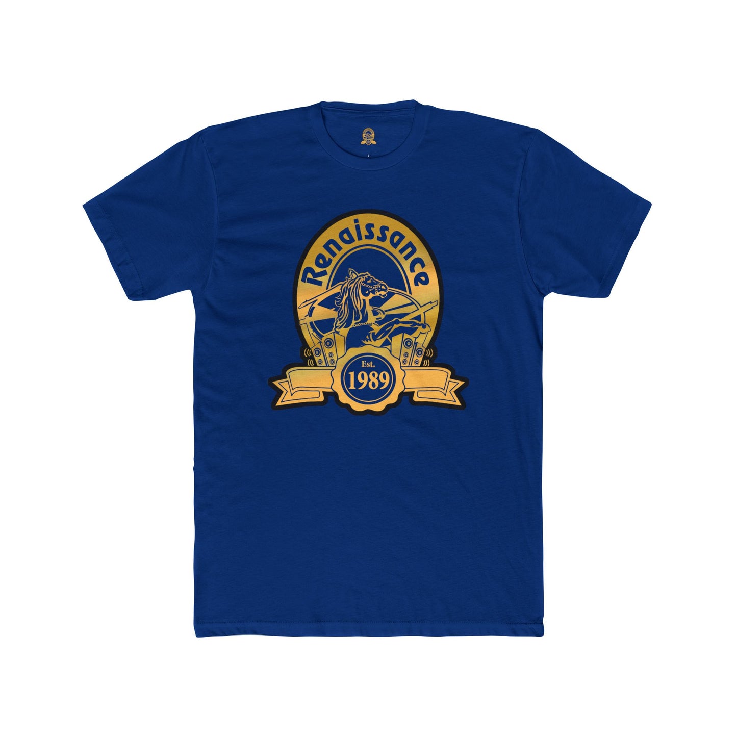 Gold Front Renaissance 1989 Tee, Vintage Graphic Shirt, Unisex Cotton Crew, Retro Style Top, Gift for Music Lovers, Casual Daywear