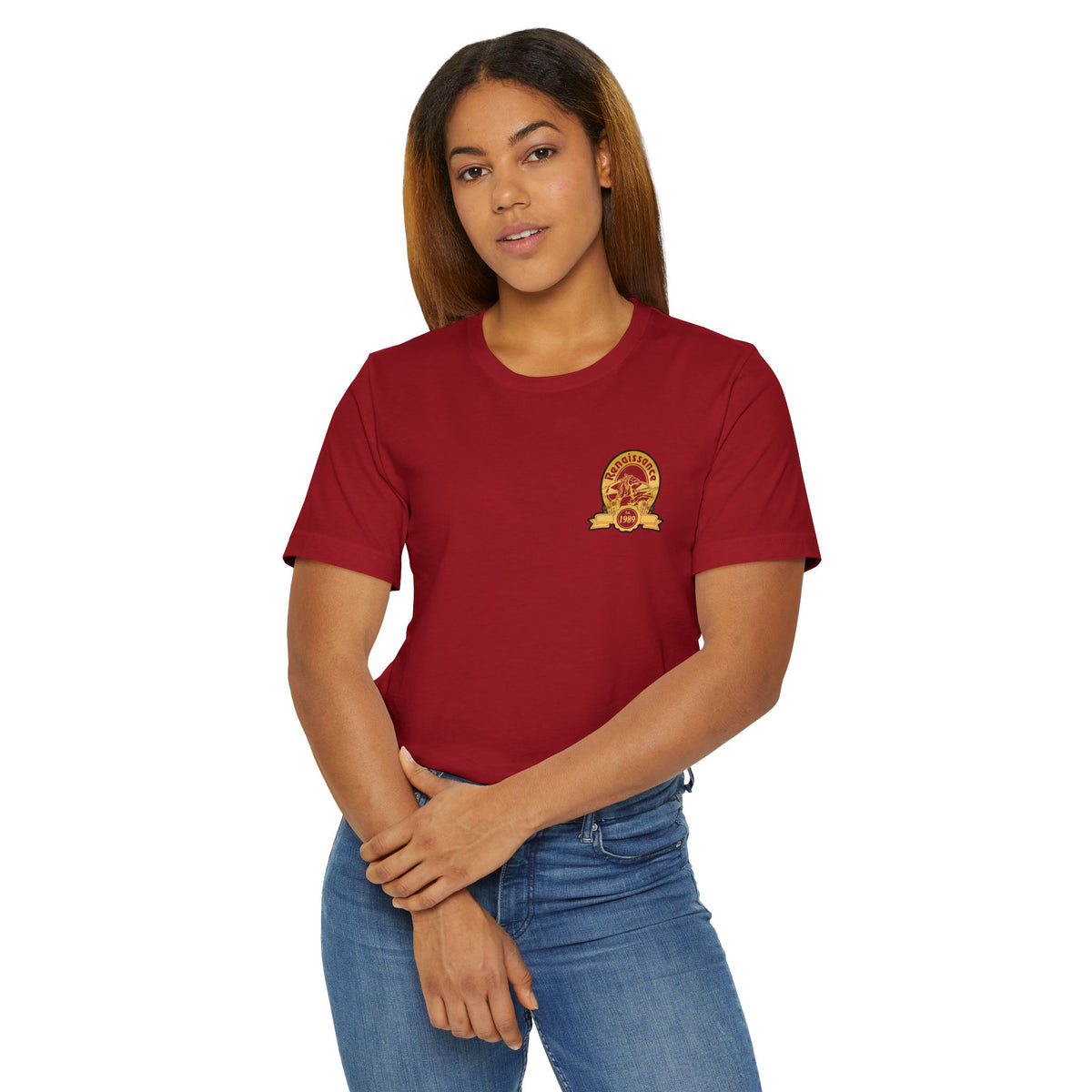 Gold Renaissance Unisex Jersey T-Shirt, Casual Tee, Gift for Him/Her, Everyday Wear, Unique Style, Perfect for Birthdays, Anniversaries