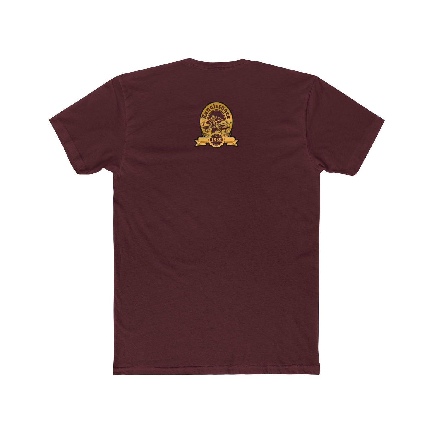 Gold Front Renaissance 1989 Tee, Vintage Graphic Shirt, Unisex Cotton Crew, Retro Style Top, Gift for Music Lovers, Casual Daywear
