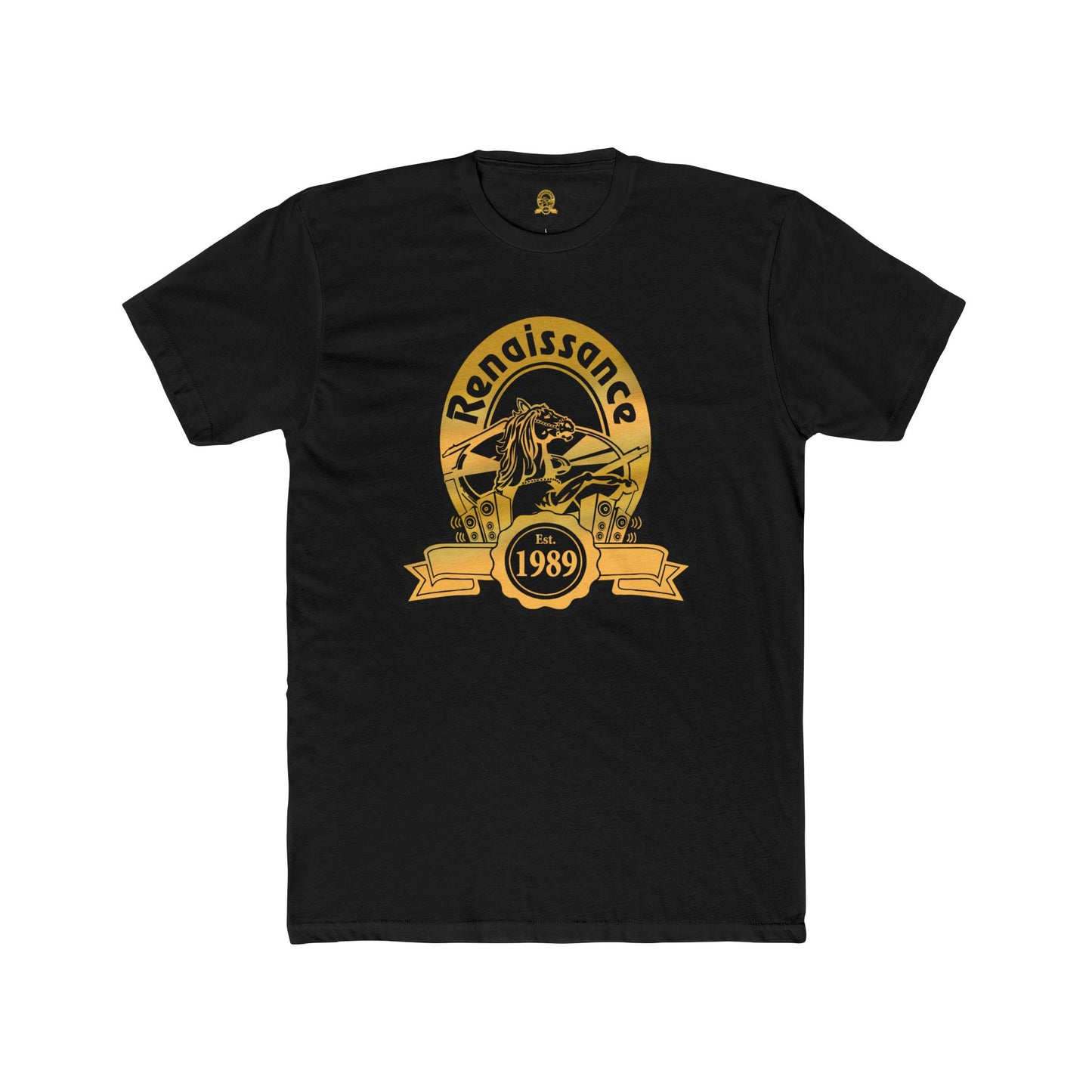 Gold Front Renaissance 1989 Tee, Vintage Graphic Shirt, Unisex Cotton Crew, Retro Style Top, Gift for Music Lovers, Casual Daywear