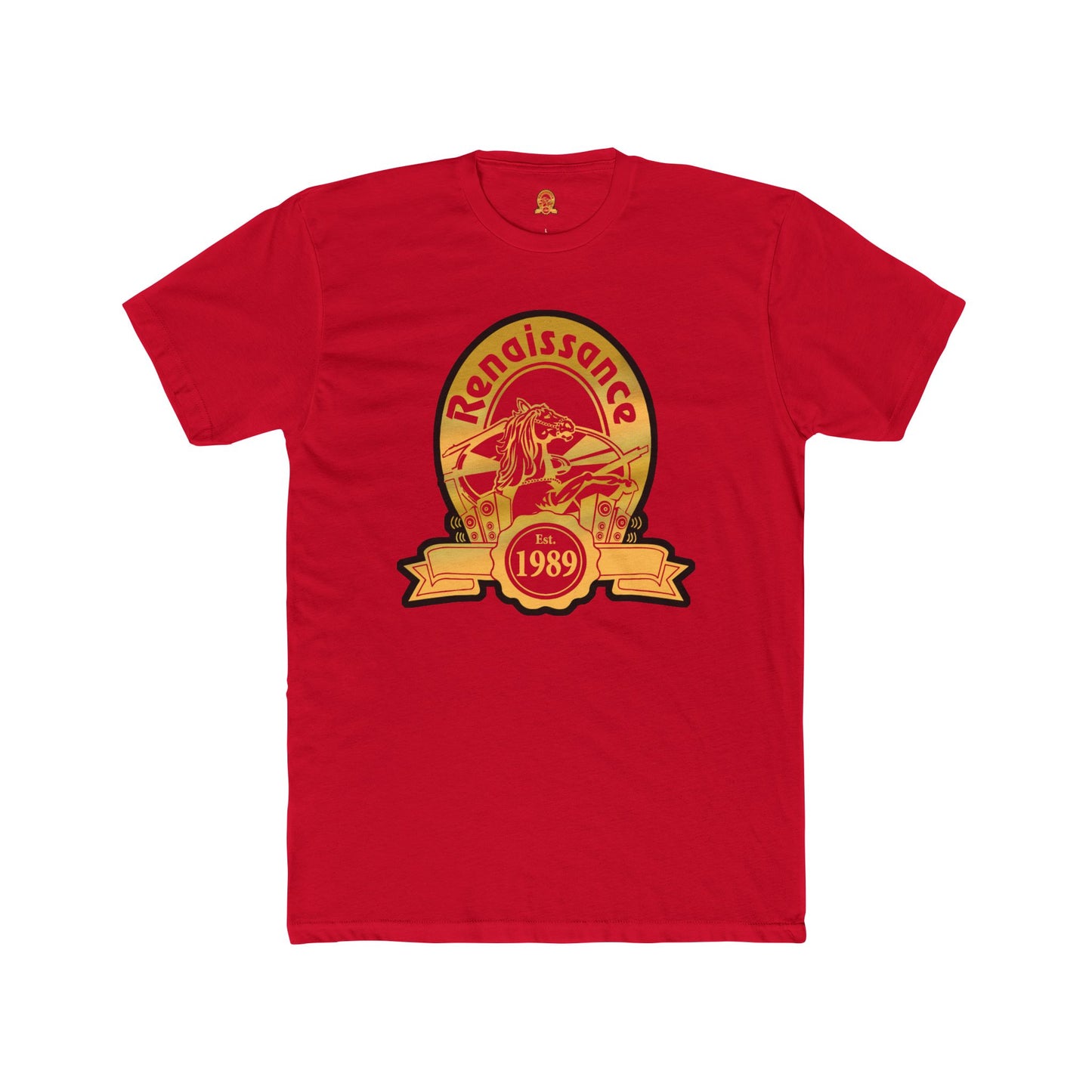 Gold Front Renaissance 1989 Tee, Vintage Graphic Shirt, Unisex Cotton Crew, Retro Style Top, Gift for Music Lovers, Casual Daywear