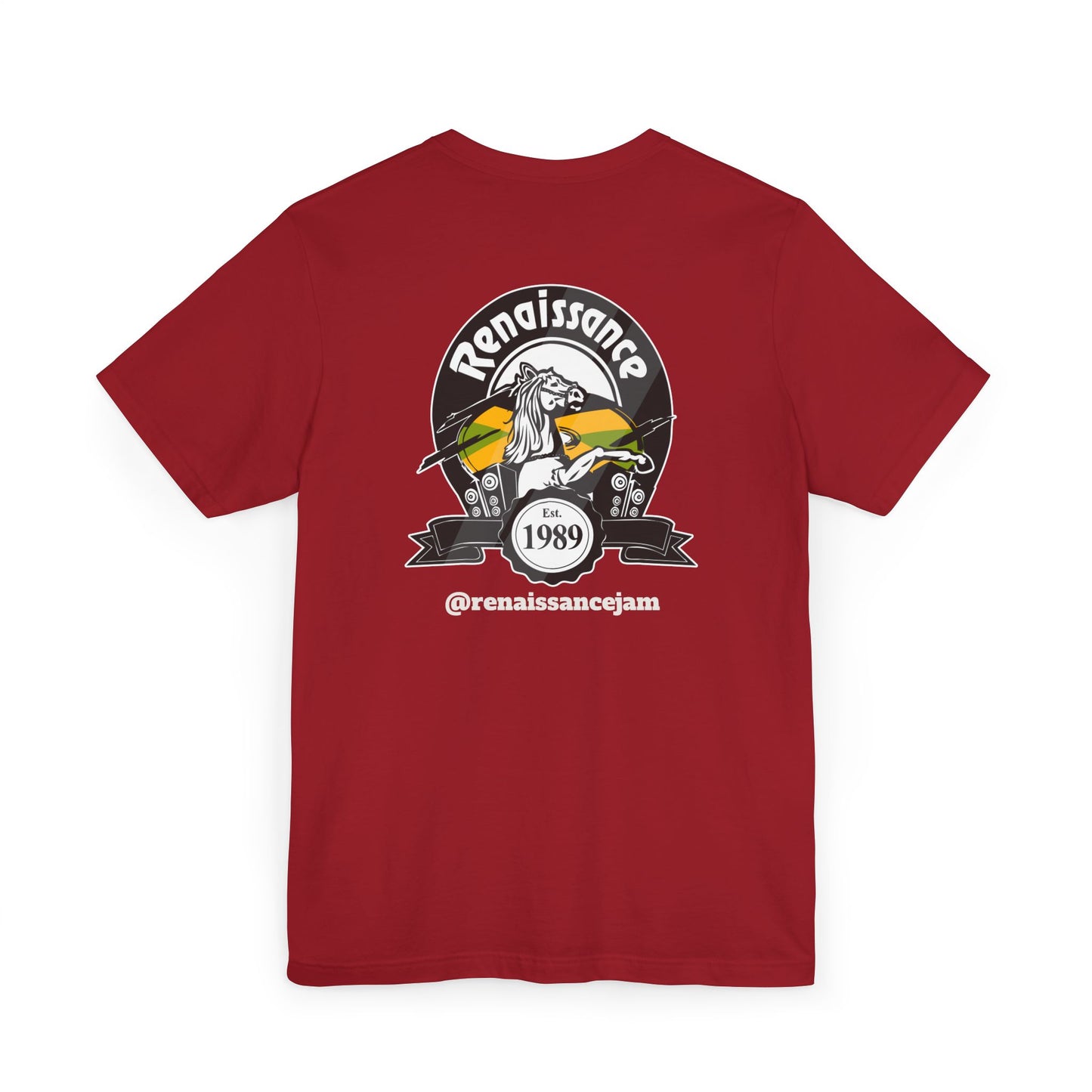 Jamaica Renaissance Unisex Jersey T-Shirt, Casual Tee, Gift for Him/Her, Everyday Wear, Unique Style, Perfect for Birthdays, Anniversaries